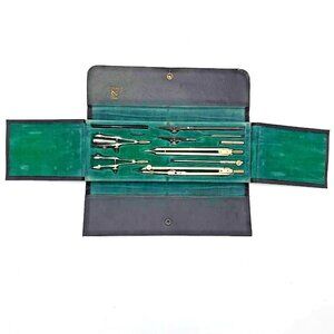 Vintage Schoenner 10-Piece Drafting Set-Precision Drawing Tools-Made in Germany